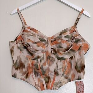 NWT Shein Mod curve bustier halter top size 1X